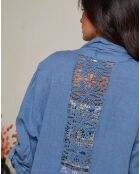 Gilet 100% Lin Tehani indigo