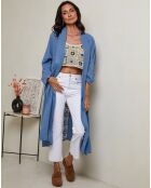 Gilet 100% Lin Tehani indigo