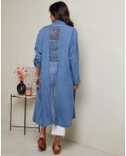 Gilet 100% Lin Tehani indigo