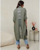 Gilet 100% Lin Tehani kaki