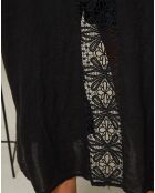 Gilet 100% Lin Tehani noir