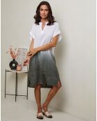 Robe 100% Lin Rhodia kaki