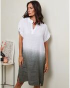 Robe 100% Lin Rhodia kaki