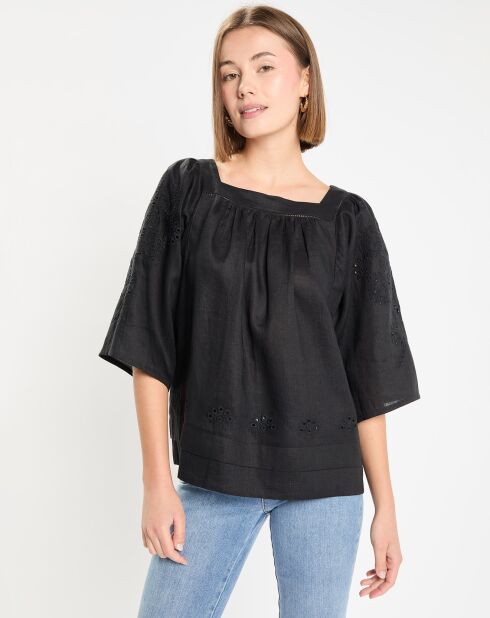 Blouse Adam broderies noire