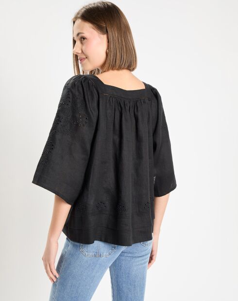 Blouse Adam broderies noire