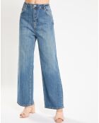 Hellblaue Tybalt Jeans mit ausgestelltem Ausschnitt