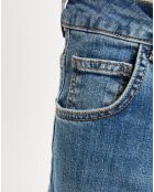 Hellblaue Tybalt Jeans mit ausgestelltem Ausschnitt