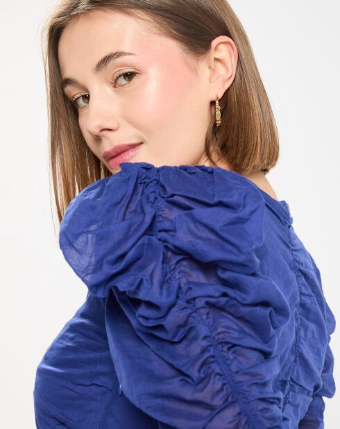 Robe 100% Coton Bio Sireny bleue