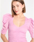 Robe 100% Coton Bio Sireny rose