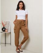 Pantalon 100% Lin Kessy camel