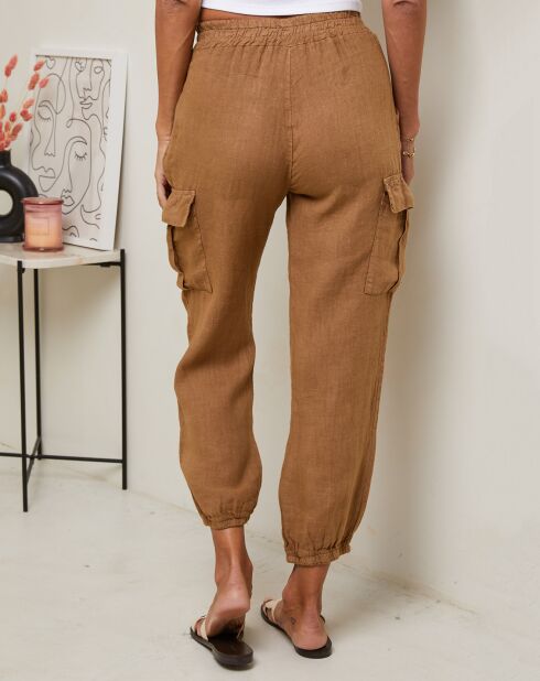 Pantalon 100% Lin Kessy camel