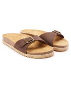 Mules en Cuir Agata marron