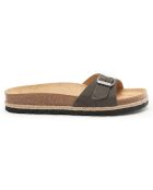 Mules en Velours de Cuir Agata marron