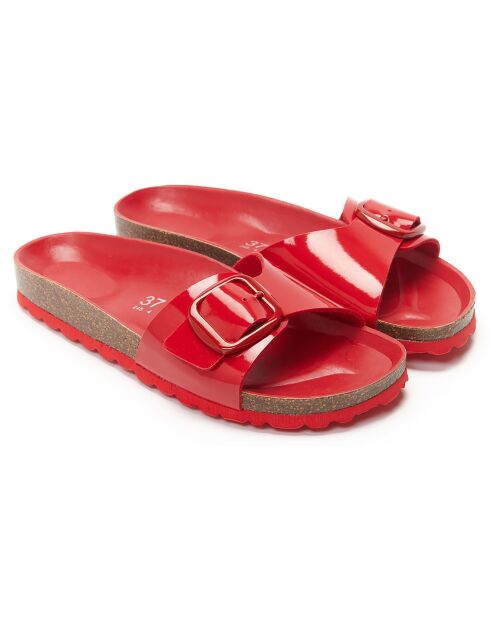 Mules Agata rouges