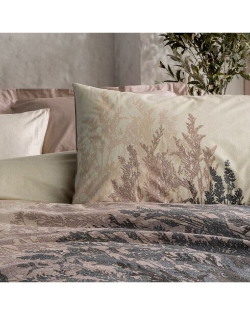 Parure housse de couette Lindon beige