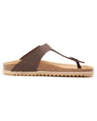 Sandales en Cuir Blanca marron