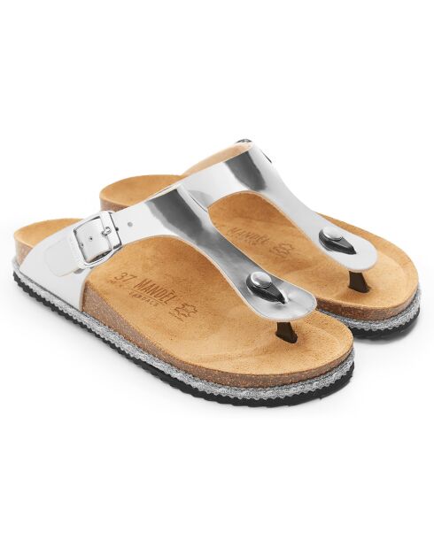 Sandales Blanca argentées