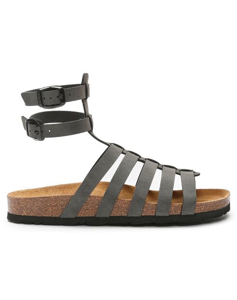 Anita dunkelgraue Sandalen