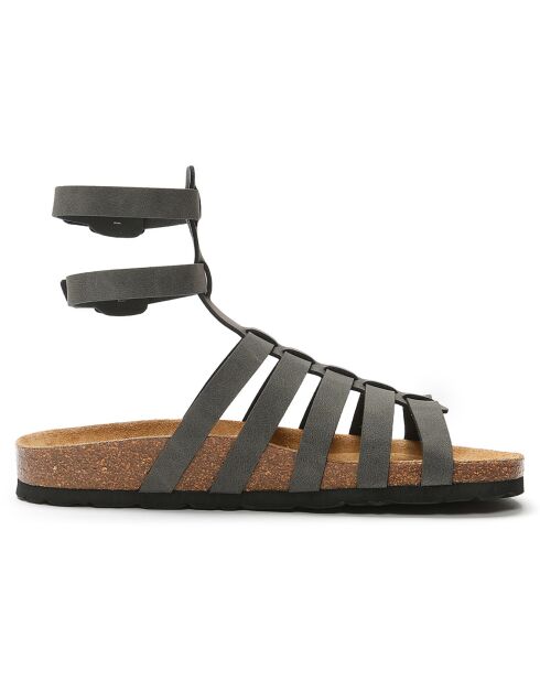 Anita dunkelgraue Sandalen