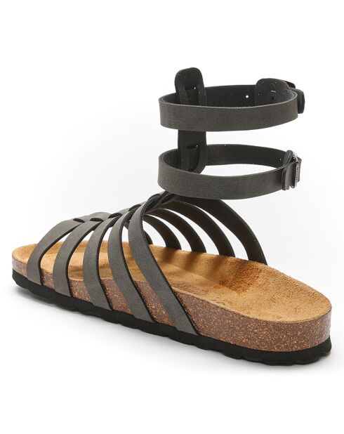 Anita dunkelgraue Sandalen