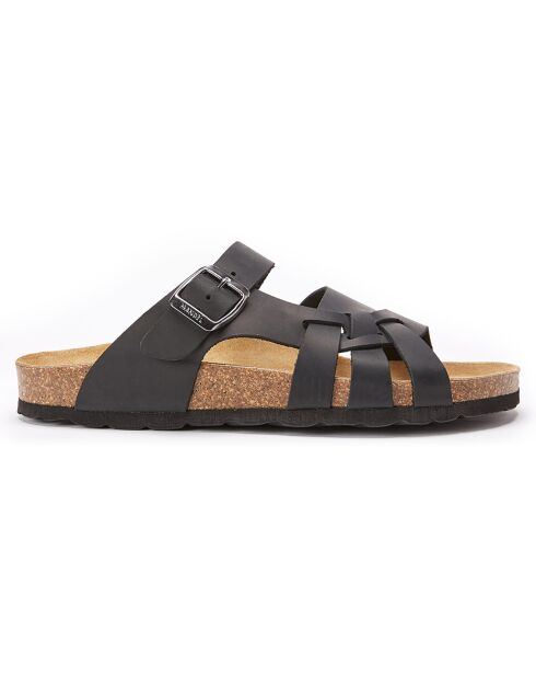 Sandalias negras de piel Alvaro
