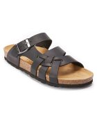 Sandales en Cuir Alvaro noires