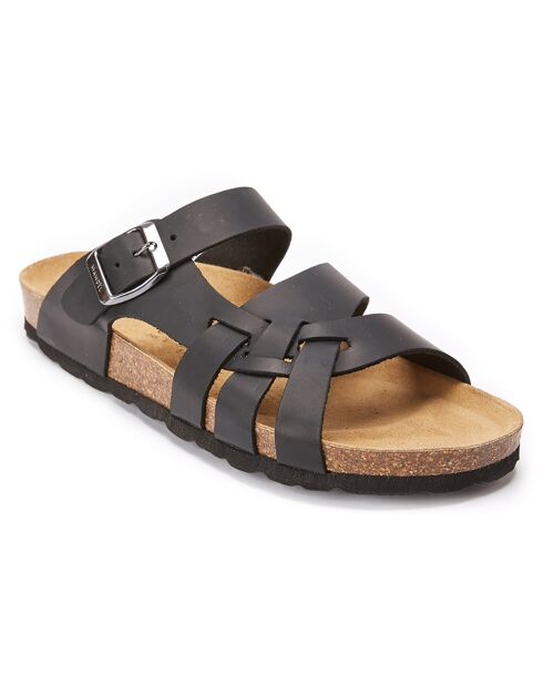 Sandalias negras de piel Alvaro