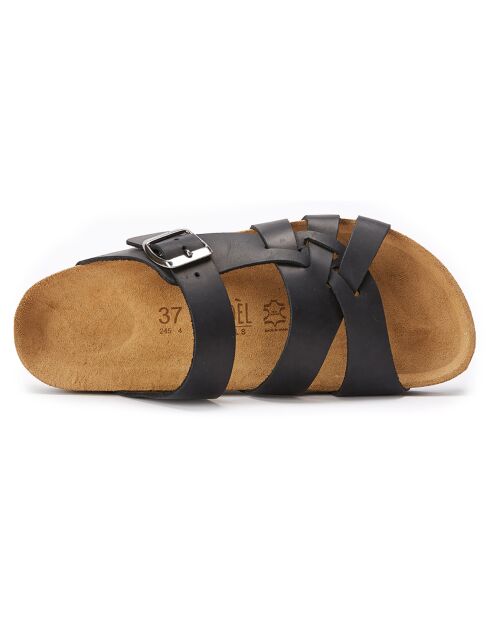 Sandales en Cuir Alvaro noires