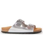 Mules Alberto argentées