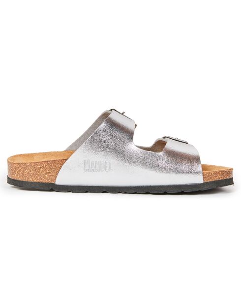 Mules Alberto argentées