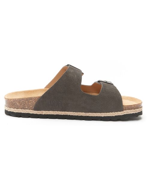 Mules en Cuir Alberto marron