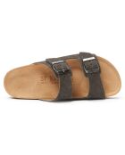 Mules en Cuir Alberto marron
