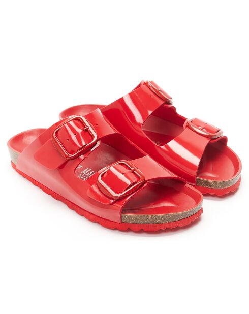 Mules Alberto rouges