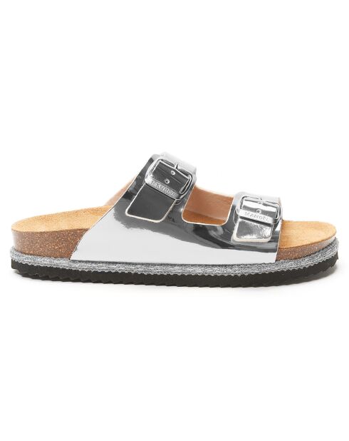 Mules Alberto argentées
