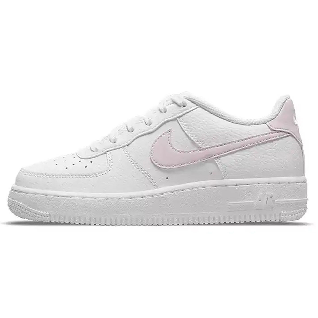 Baskets En Cuir Air Force Blanc Rose Vente Priv E Nike Bazarchic