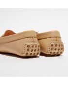 Mocassins en Cuir Miss beiges