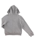 Sweat zippé Dave uni gris