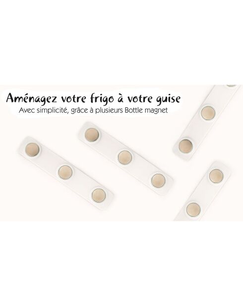 Support magnétique aimanté pour bouteilles beersky gris