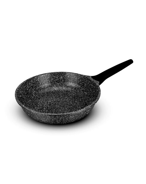 Poêle fonte d'aluminium effet pierre gisors p20tfi induction noire - D.20 cm