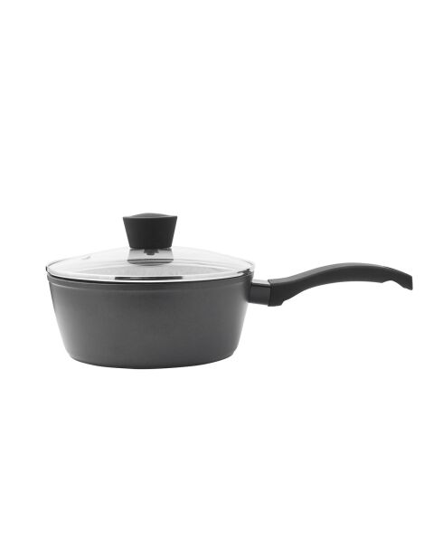Casserole aluminium forgé induction granit infusion cas18tfi gris/noir - D.18 cm