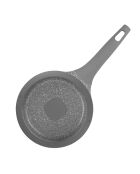 Casserole fonte d'aluminium induction effet pierre vertu cas18tfi grise - D.18 cm