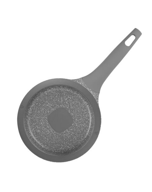 Casserole fonte d'aluminium induction effet pierre vertu cas18tfi grise - D.18 cm