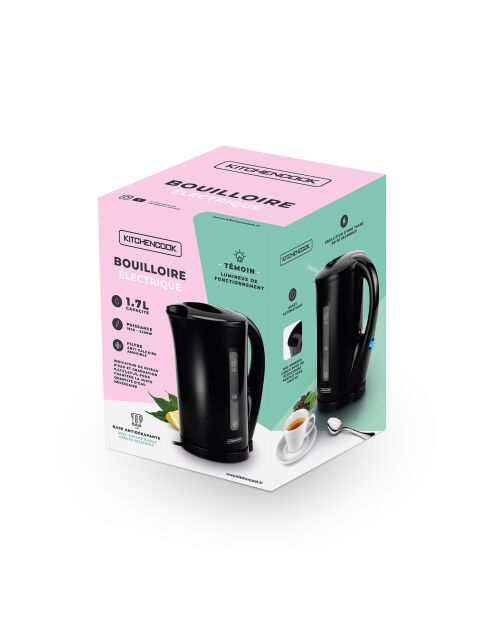 Bouilloire électrique cosy tea noire