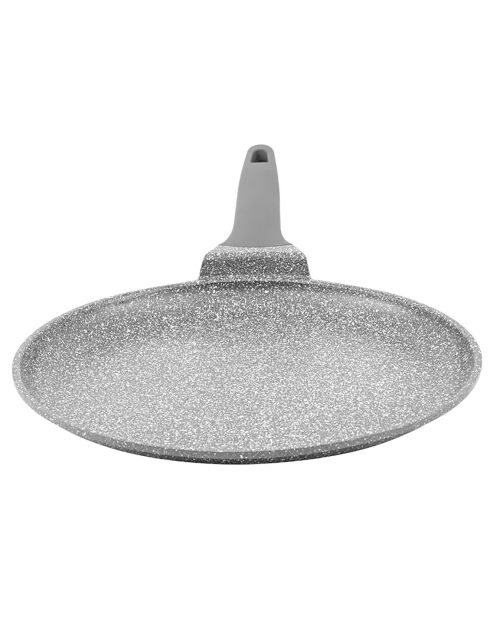 Crêpière fonte d'aluminium induction effet pierre vertu crp28tfi grise - D.28 cm