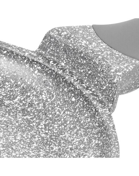 Crêpière fonte d'aluminium induction effet pierre vertu crp28tfi grise - D.28 cm