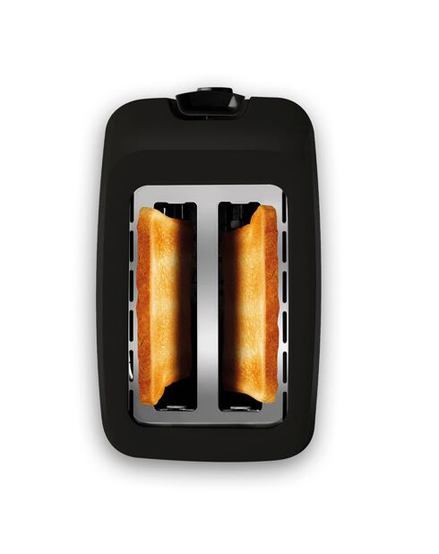 Grille-pain avec 2 fentes toasteo noir