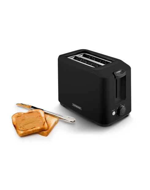 Grille-pain avec 2 fentes toasteo noir