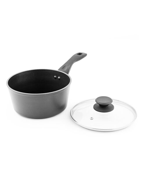 Casserole aluminium forgé noa cas20 tfi noire - D.20 cm
