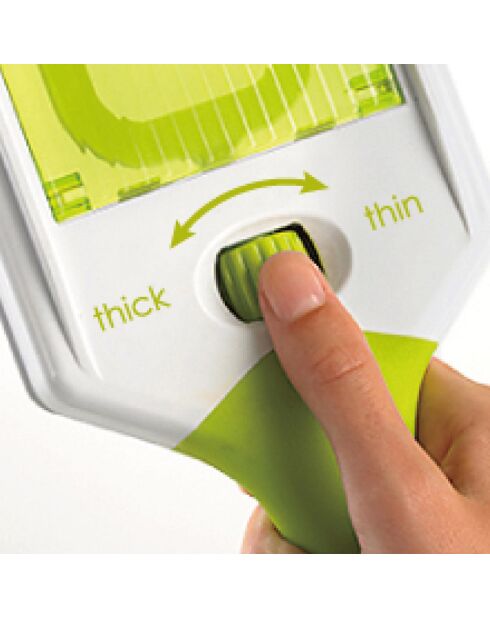 Mandoline ajustable 4-en-1  slicy express blanc/vert