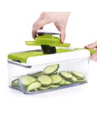 Mandoline ajustable 4-en-1  slicy express blanc/vert